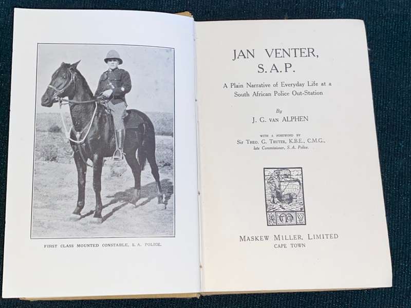 JAN VENTER S.A.P. DEUR J.G. VAN ALPHEN