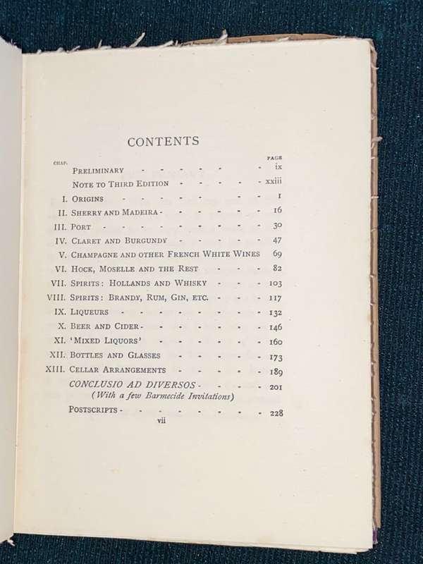 NOTES ON A CELLAR-BOOK BY GEORGE SAINTSBURY 1931