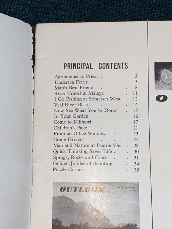 OUTLOOK MAGAZINE FIRST EDITION 1957
