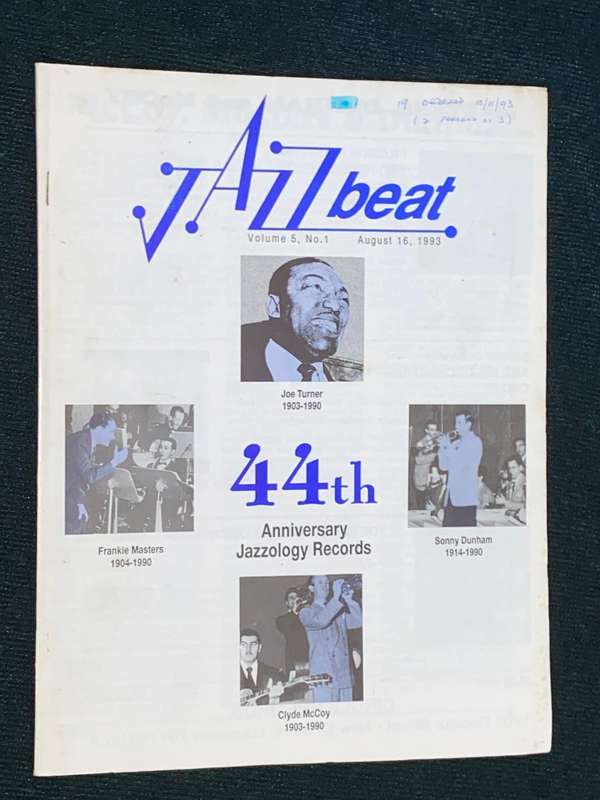JAZZ BEAT VOLUME 25 NUMBER 1 AUGUST 16, 1993