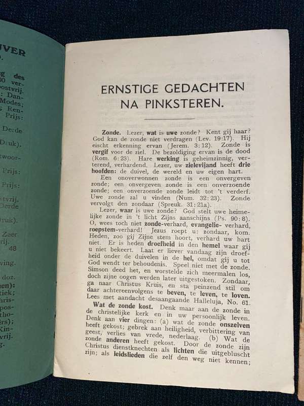 ANTIQUE AFRIKAANS RELIGIOUS BOOKLETS X 3
