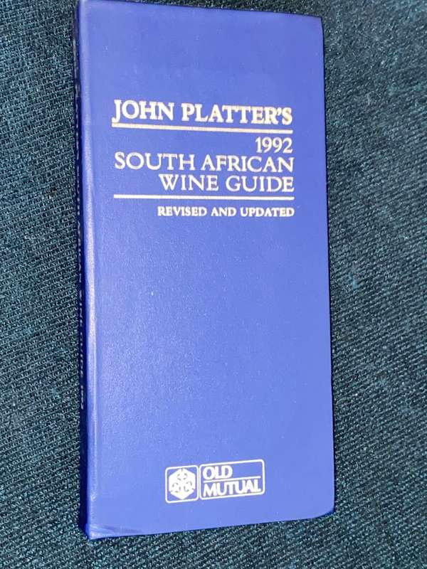 JOHN PLATTER`S GUIDE OF SOUTH AFRICAN WINE 1992