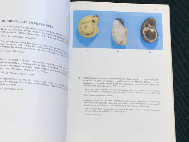 SOTHEBY MEUBLES ET OBJECTS D`ART BARON GUY DE ROTHSCHILD MONTE CARLO 1975 AUCTION CATALOGUE