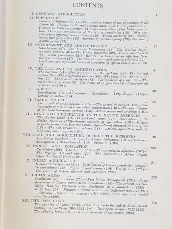 HANDBOOK ON RACE RELATIONS IN SOUTH AFRICA 1949