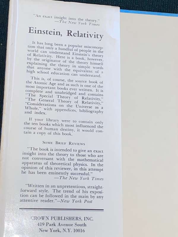 RELATIVITY THE SPECIAL AND GENERAL THEORY BY ALBERT EINSTEIN