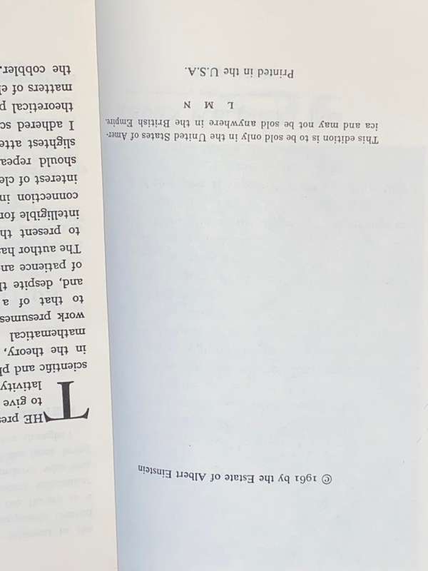 RELATIVITY THE SPECIAL AND GENERAL THEORY BY ALBERT EINSTEIN