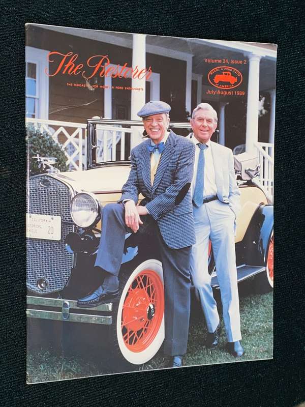 THE RESTORER THE MAGAZINE FOR THE MODEL A FORD ENTHUSIASTS VOL 34 ISSUE 2 1989