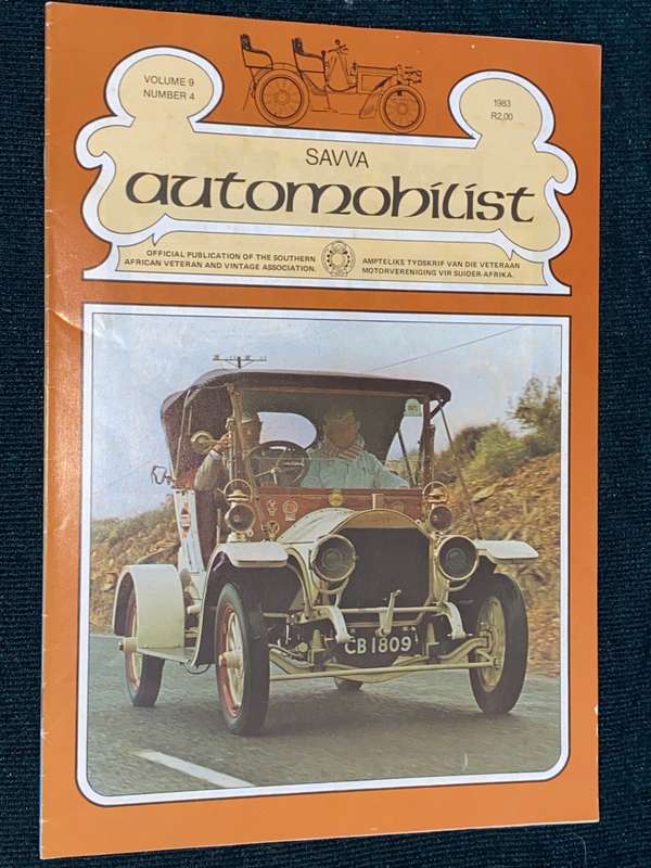 SAVVA AUTOMOBILIST PUBLICATION VOLUME 9 #4 1983
