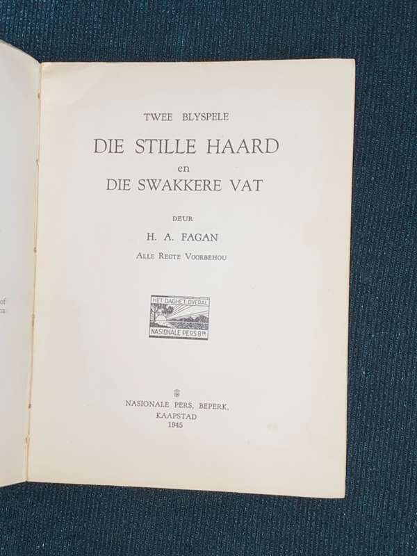 TWEE BLYSPELE DEUR H.A. FAGAN