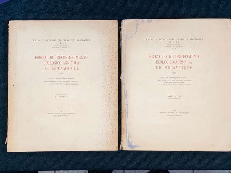 ESBOCO DO RECONHECIMENTO ECOLOGICO AGRICOLA DE MOCAMBIQUE 2 VOL