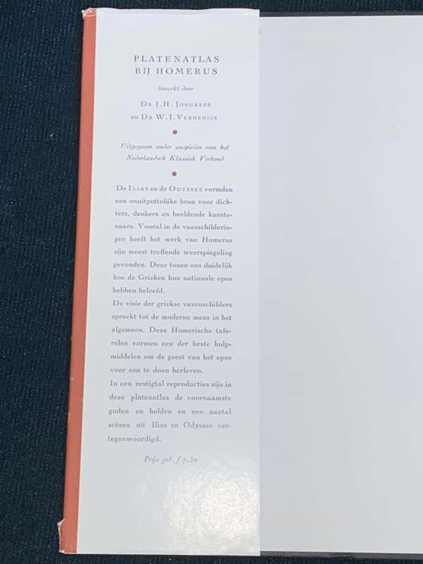PLATENATLAS BIJ HOMERUS DR.J.H. JONGKEES EN DR W.J. VERDENIUS