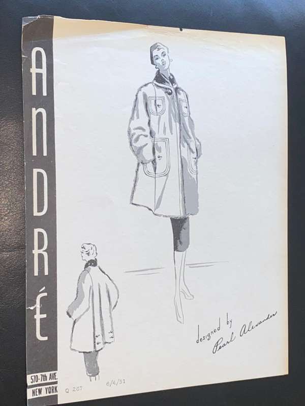 VINTAGE ANDRE FASHIONS PRINTS DESIGNED BY PEARL ALEXANDER X 14