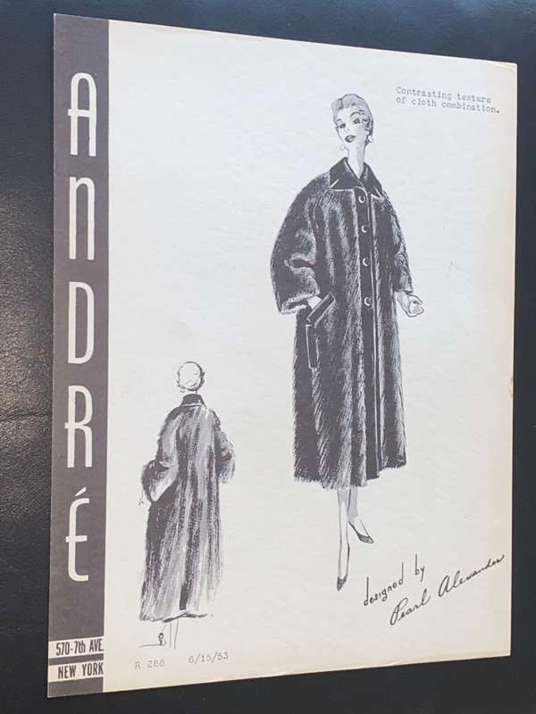 VINTAGE ANDRE FASHIONS PRINTS DESIGNED BY PEARL ALEXANDER X 14