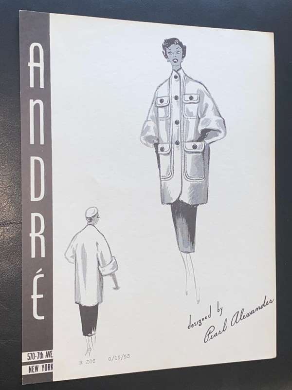 VINTAGE ANDRE FASHIONS PRINTS DESIGNED BY PEARL ALEXANDER X 14
