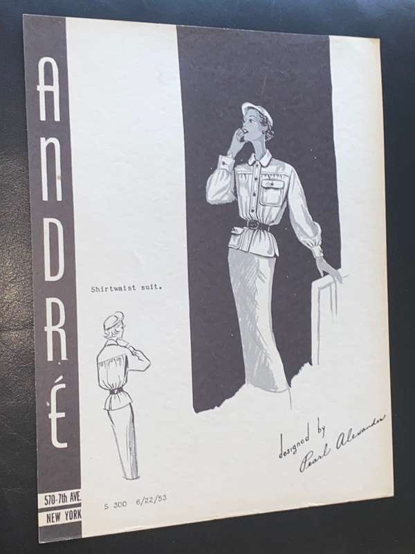 VINTAGE ANDRE FASHIONS PRINTS DESIGNED BY PEARL ALEXANDER X 14