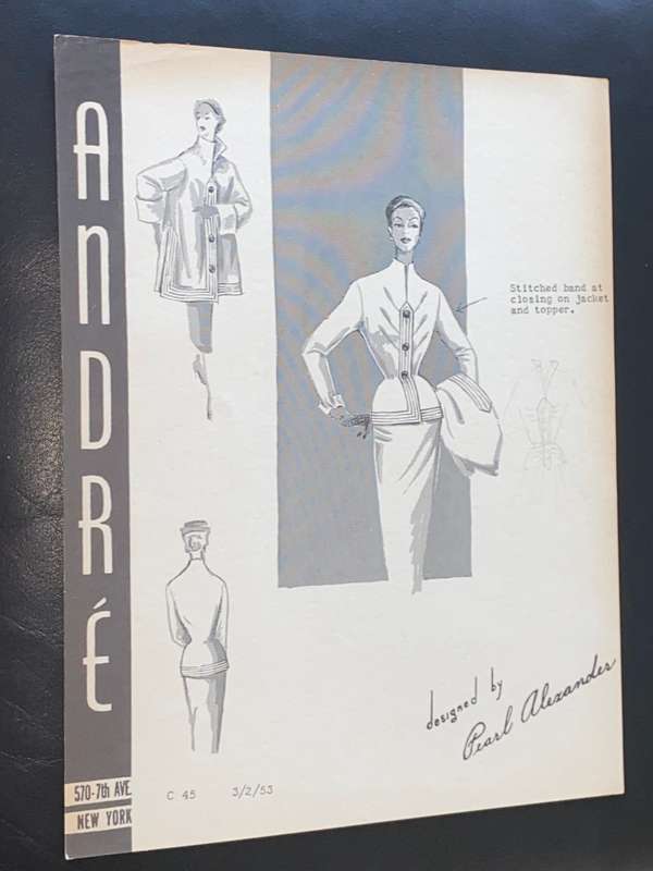 VINTAGE ANDRE FASHIONS PRINTS DESIGNED BY PEARL ALEXANDER X 14