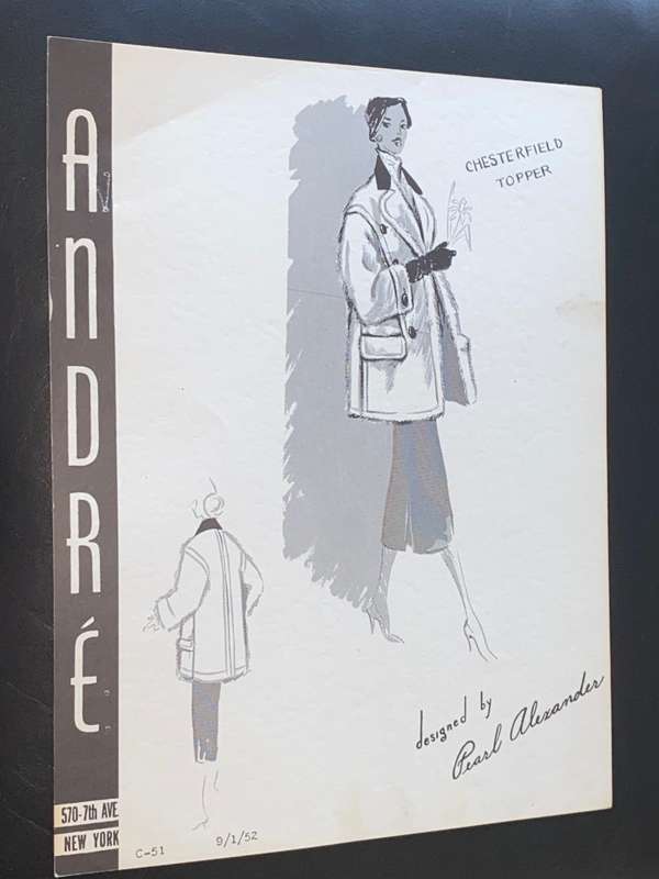 VINTAGE ANDRE FASHIONS PRINTS DESIGNED BY PEARL ALEXANDER X 14