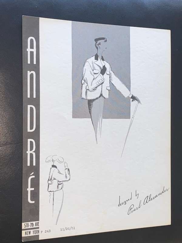 VINTAGE ANDRE FASHIONS PRINTS DESIGNED BY PEARL ALEXANDER X 14