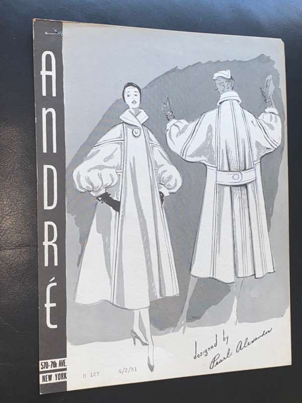 VINTAGE ANDRE FASHIONS PRINTS DESIGNED BY PEARL ALEXANDER X 14