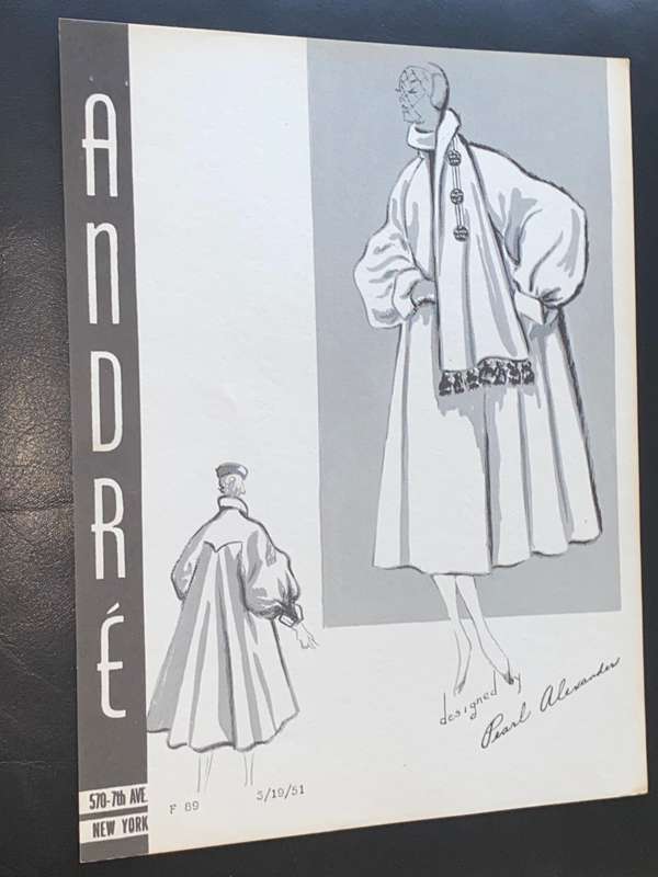 VINTAGE ANDRE FASHIONS PRINTS DESIGNED BY PEARL ALEXANDER X 14