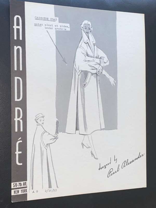 VINTAGE ANDRE FASHIONS PRINTS DESIGNED BY PEARL ALEXANDER X 14