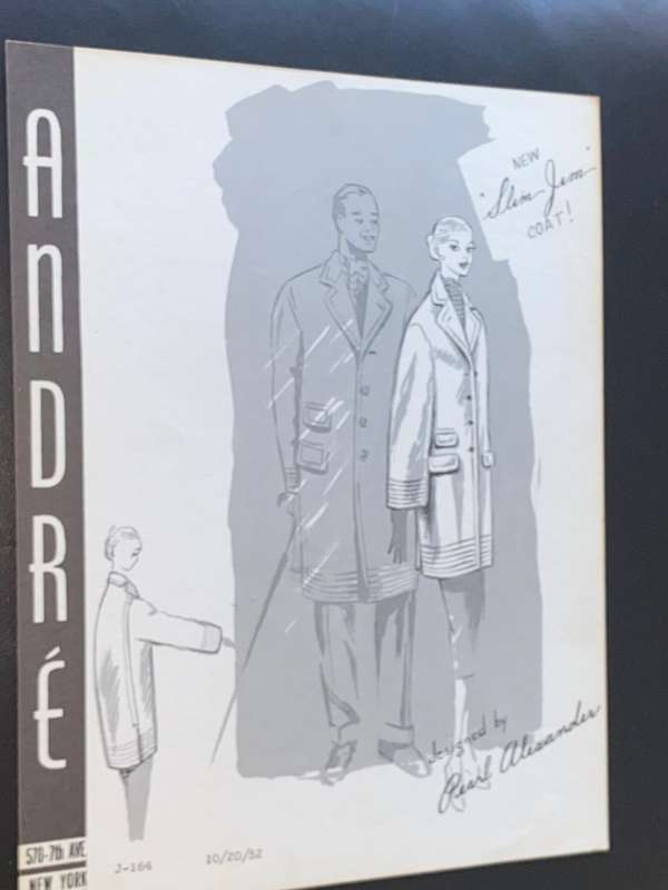 VINTAGE ANDRE FASHIONS PRINTS DESIGNED BY PEARL ALEXANDER X 14