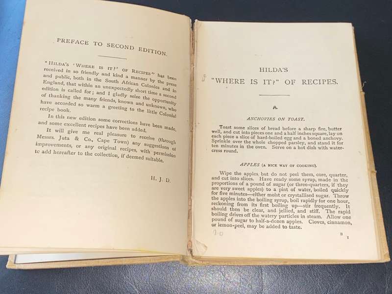 HILDA`S `WHERE IS IT` ? OF RECIPES 1908