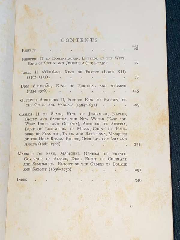 SUNDRY GREAT GENTLEMEN SOME ESSAYS IN HISTORICAL BIOGRAPHY BY MARJORIE BOWEN