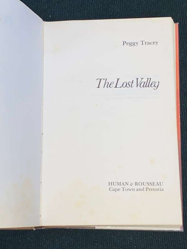 THE LOST VALLEY BY PEGGY TRACEY