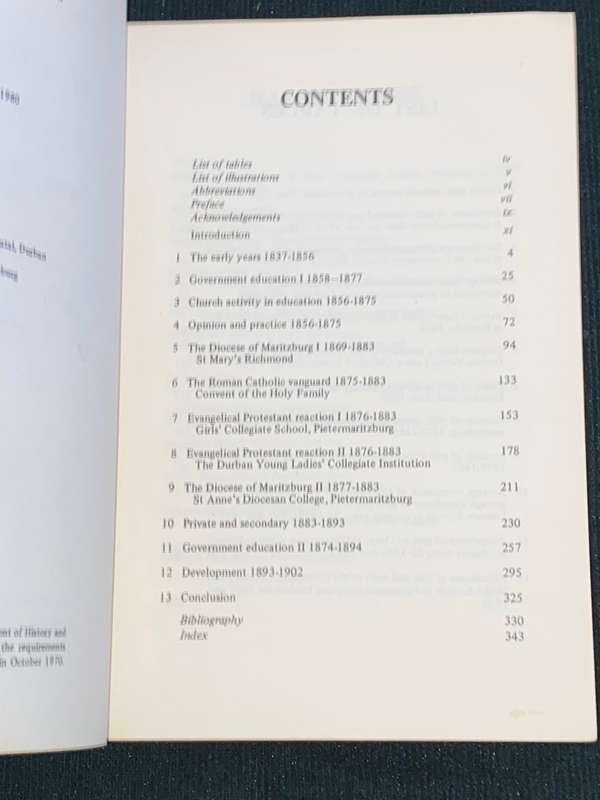 A HISTORY FOR EUROPEAN GIRLS IN NATAL 1837-1902 BY SYLVIA VIETZEN SIGNED