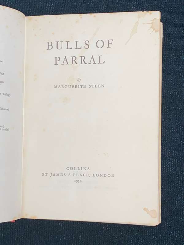 BULLS OF PARRAL BY MARGUERITE STEEN