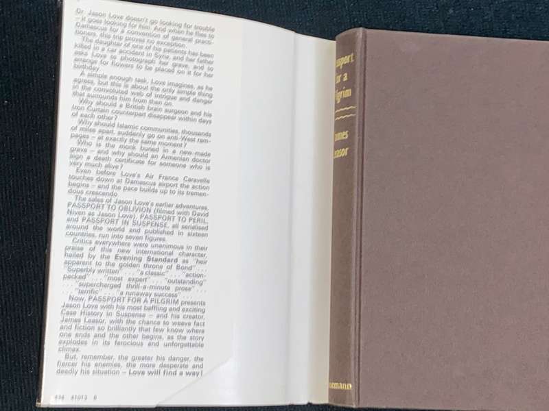 PASSPORT FOR A PILGRIM BY JAMES LEASOR