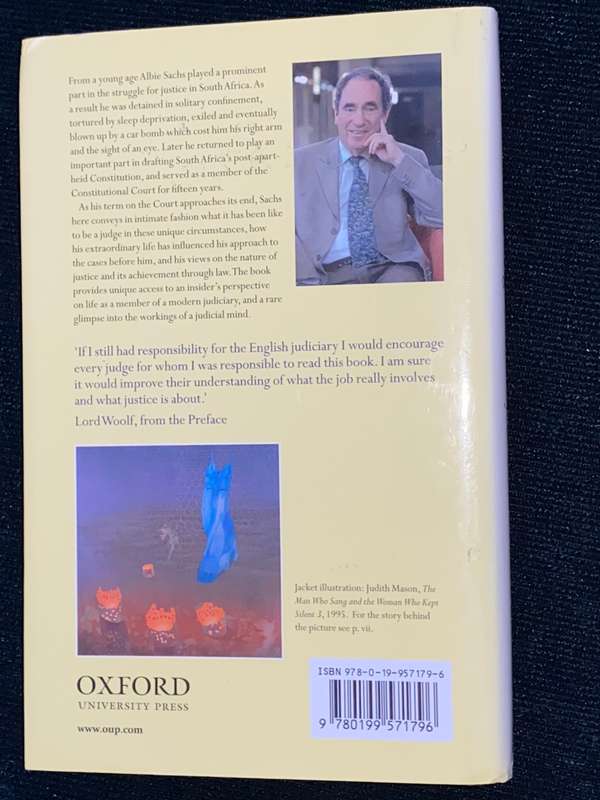 THE STRANGE ALCHEMY OF LIFE AND LAW BY ALBIE SACHS SIGNED