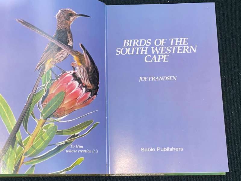BIRDS OF THE SOUTH WESTERN CAPE BY JOY FRANDSEN