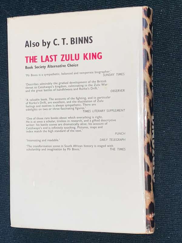 DINUZULU THE DEATH OF THE HOUSE OF SHAKA BY C.T. BINNS