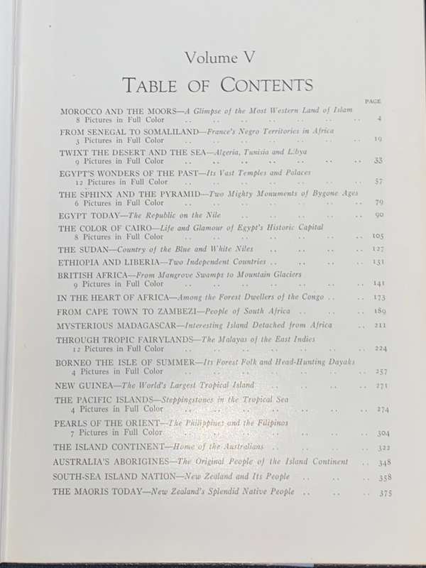 LANDS AND PEOPLES VOLUME V AFRICA & PACIFIC ISLANDS