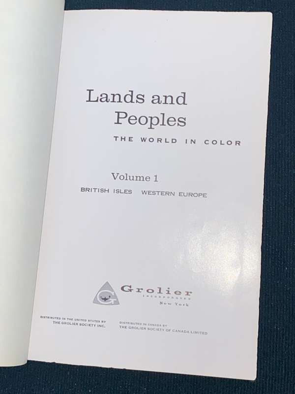 LANDS AND PEOPLES VOLUME 1 BRITISH ISLES AND WESTERN EUROPE