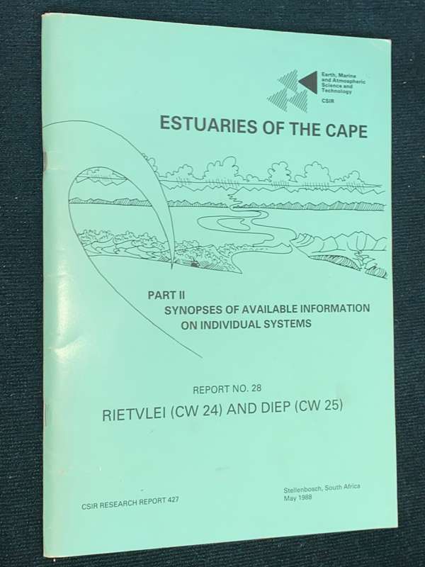 ESTUARIES OF THE CAPE PART II SYNOPSES OF AVAILABLE INFORMATION ON INDIVIDUAL SYSTEMS