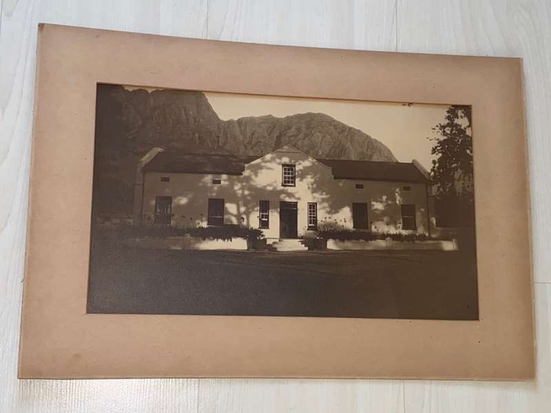 ANTIQUE PHOTO OF GROOT DRAKENSTEIN FARM HOUSE