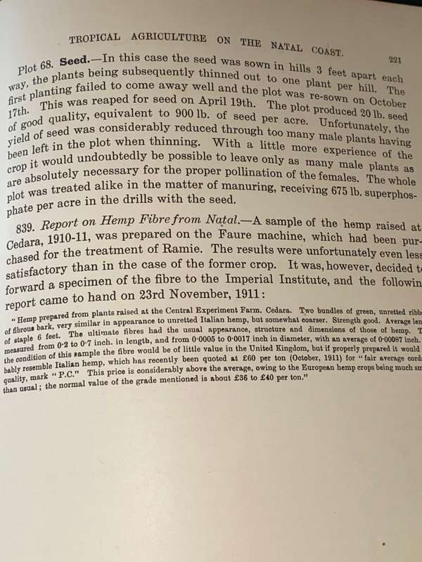 CEDARA MEMOIRS ON SOUTH AFRICAN AGRICULTURE BY E.R. SAWER  VOLUMES 2 & 3 1911, 1912