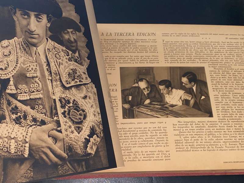 MANOLETE EL ARTISTA Y EL HOMBRE - MARTIN SANTOS YUBERO 1947