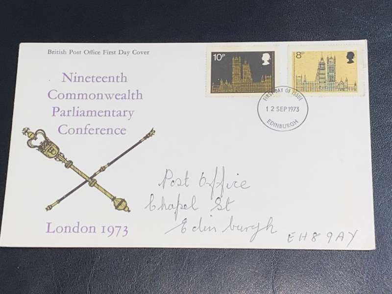 NINETEENTH COMMONWEALTH PARLIAMENTRY CONFERENCE LONDON 1973 FDC