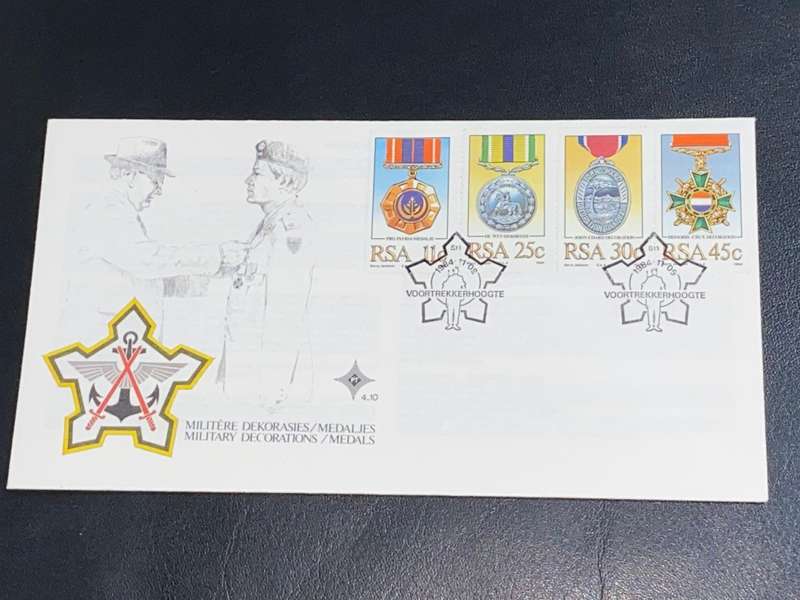 1984 VOORTREKKERHOOGTE MILITARY DECORATIONS 4.10 FDC