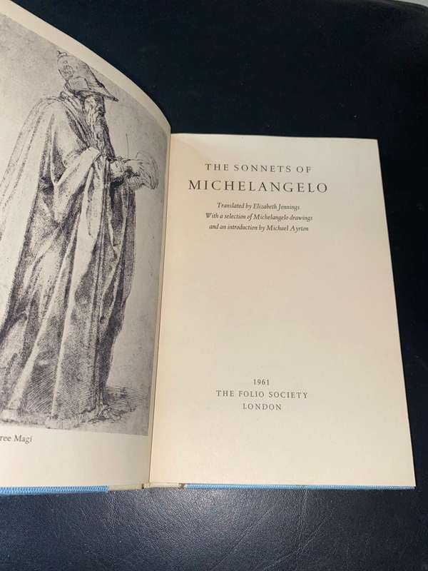 THE SONNETS OF MICHELANGELO 1961 FOLIO SOCIETY