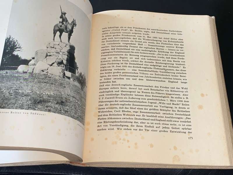 KOLONIEN IM DRITTEN REICH DR H.W. BAUER 1936