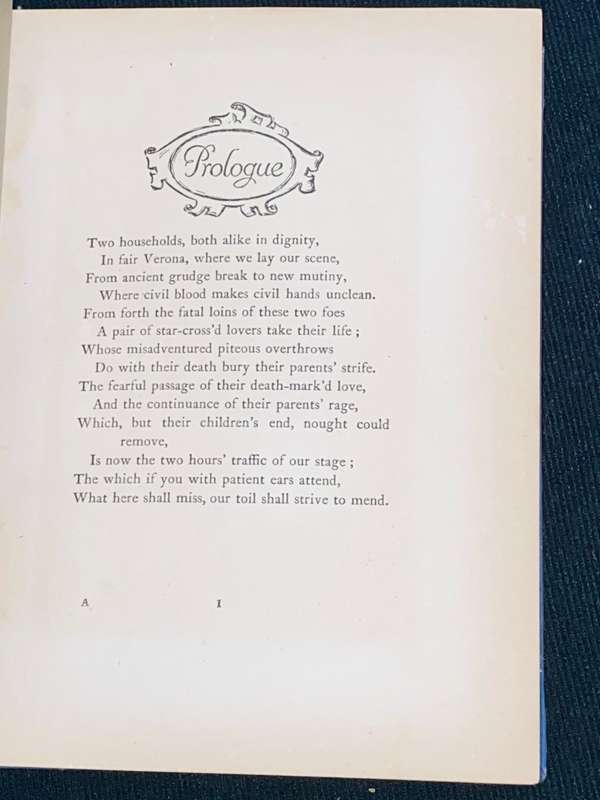 SHAKESPEARE`S TRAGEDY OF ROMEO AND JULIET WITH ILLUSTRATIONS OF W. HATHERELL EX-LIB