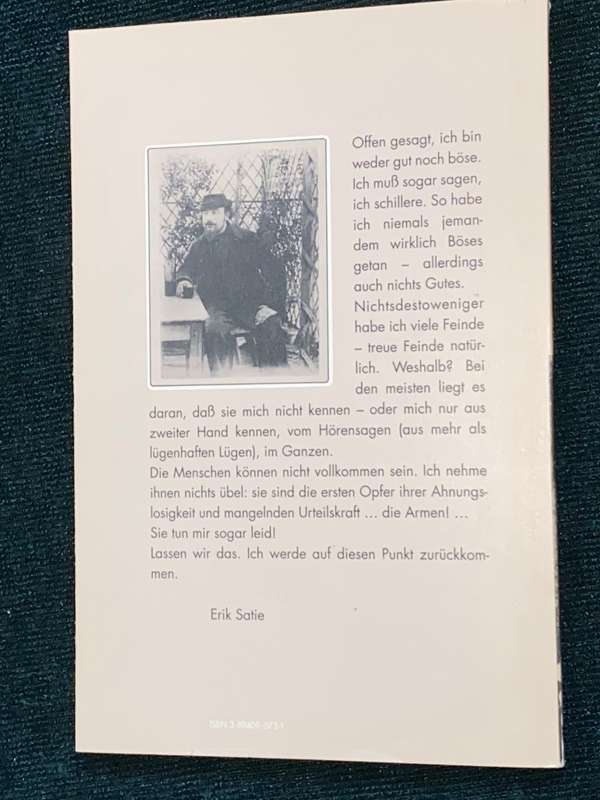 ERIK SATIE GRETE WEHMEYER BILDER UND DOKUMENTE
