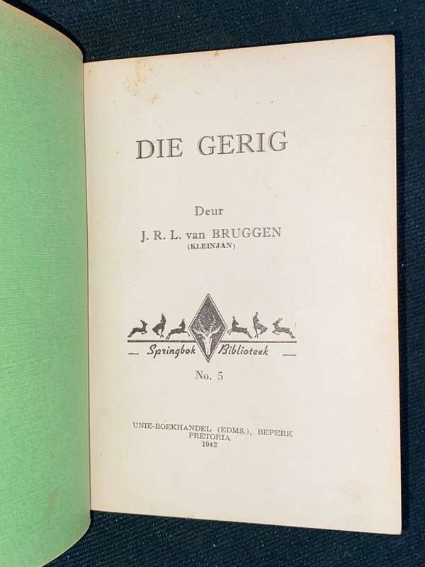 DIE GERIG DEUR J.R.L. VAN BRUGGEN (KLEINJAN)