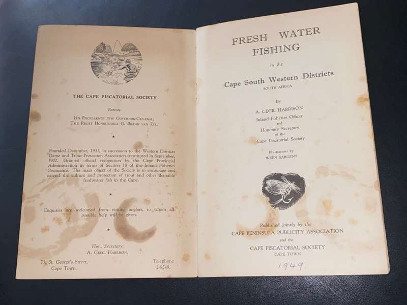 FRESH WATER FISHING AT THE CAPE BY A. CECIL HARRISON 1949 THE CAPE PISCATORIAL SOCIETY