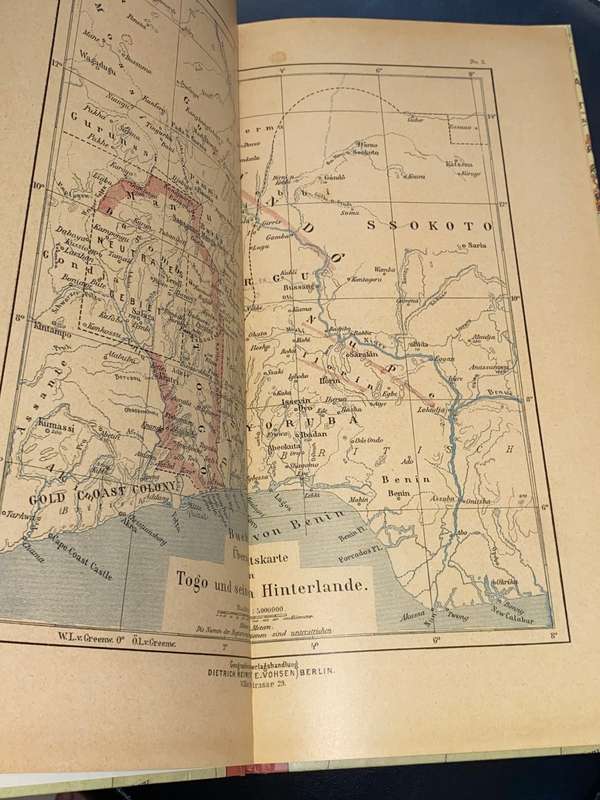 KLEINER DEUTSCHER KOLONIALATLAS HERAUSGEGEBEN VON DER DEUTSCHEN KOLONIALGESELLSCHAFT BERLIN 1899